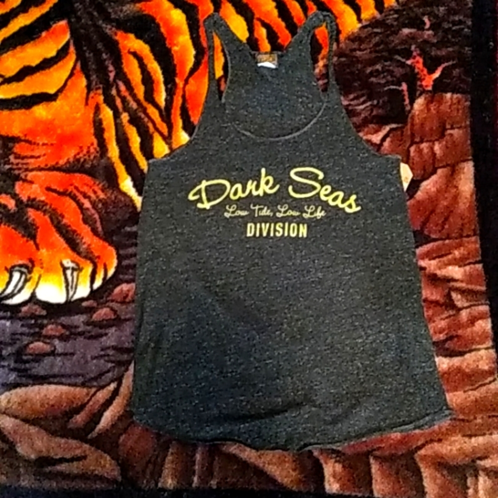 TRK- Tank, Dark Seas, XS, Heather Onyx